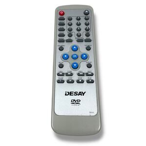 Desay D010 Remote Control Silver Gray Battery Powered Wireless for DVD Player